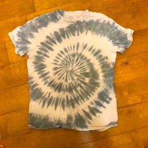 Blue Spiral Tie-Died No. 7 T-Shirt